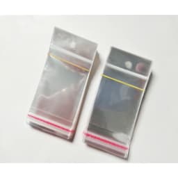 1000pcs/lot Clear Self Adhesive Seal Plastic Bags Transparent Resealable Cellophane Poly Packing Bags OPP Bag With Hanging Hole