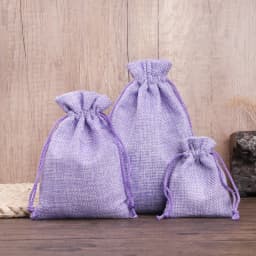 50Pcs 13x18 15x20 17x23 20x30 cm Colorful Jute Burlap Hessian Gift Drawstring Bags Jewelry Gift Packaging Bags Jute Gift Bags