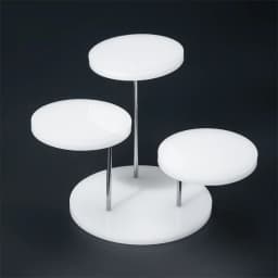 3 Layers Plastic Ring Jewelry Display Stand Multi-layer Round Rotating Earrings Stud Display Rack Jewelry Storage Organizer
