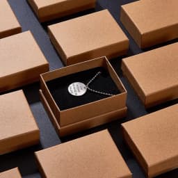 12pcs Kraft Cotton Filled Cardboard Jewelry Box with Sponge Insert, 9x7x3cm Rectangle Display Box for Ring Necklace Earring Set