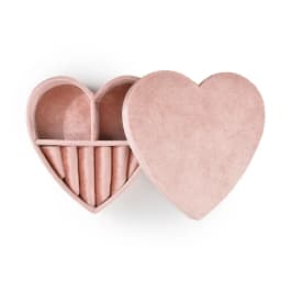 TAIMY European Retro Heart Shape Velvet Ring Jewelry Box Birthdays Valentine Wedding Personalise Gifts Display Packaging Case