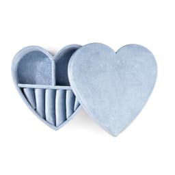 TAIMY European Retro Heart Shape Velvet Ring Jewelry Box Birthdays Valentine Wedding Personalise Gifts Display Packaging Case