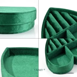 TAIMY European Retro Heart Shape Velvet Ring Jewelry Box Birthdays Valentine Wedding Personalise Gifts Display Packaging Case