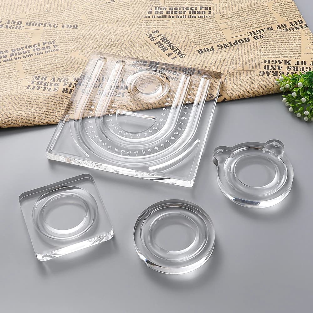1pc Acrylic Beading Design Board Suitable Bracelet Display Stand for Jewelry Making Necklaces Crafts Tray Practical Display
