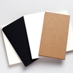 25PCS 6.5X11.5CM White Black Stud Earrings Cardboard Blank Vertical Cards For Jewelry Making DIY Display Packages Wholesale