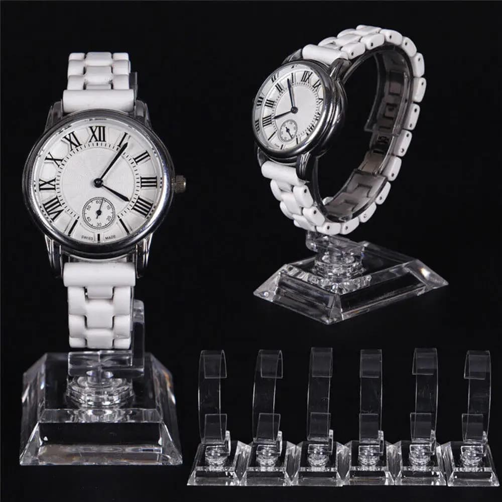 New Transparent Acrylic Sale Show Case Stable Watch Display Rack Wrist Watch Show Stand Exhibition Frame Jewelry Holder