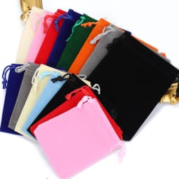 10pcs 7x9cm 9x12cm Velvet Bag Drawstrings Pouches Favor Bag Jewelry Gift Display Packing Bags Flannel Sachet Fabric Jewelry Bag