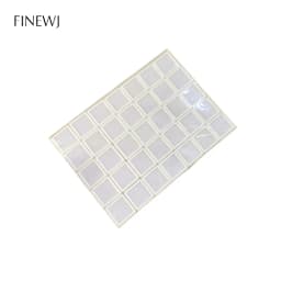 Grids Jewelry Gem Travel Display Leather Carrying Bag Show Case Loose Diamond Gemstone Bead Collection Storage Box Glass Top Lid