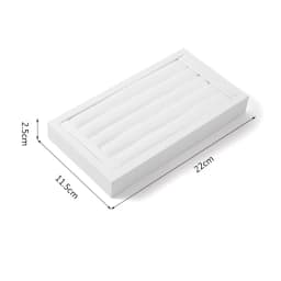 Elegant White Leather Earrings Bracelet Jewelry Display Holder Showcase Ring Stand Tray Pendant Necklace Mannequin Bust Model