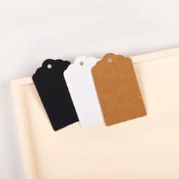 26Types 50Pcs Necklace Earrings Jewelry Display Kraft Paper Blank Card Label Wholesale Packaging Handmade DIY Accessory Supplier