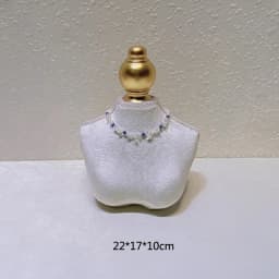 Jewelry Store Window Jewelry Display Case Fashion White Flannelette Head Jewelry Display Rack Ring Necklace Display Rack