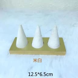 Jewelry Store Window Jewelry Display Case Fashion White Flannelette Head Jewelry Display Rack Ring Necklace Display Rack