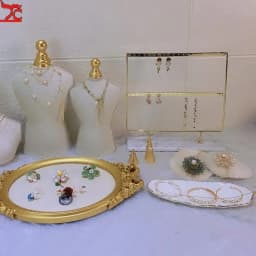 Jewelry Store Window Jewelry Display Case Fashion White Flannelette Head Jewelry Display Rack Ring Necklace Display Rack