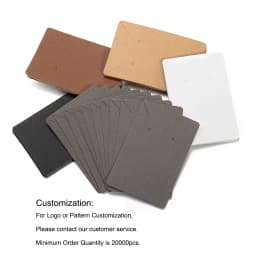 50pcs 6x9cm Earrings Necklaces Display Cards Cardboard Earring Packaging Hang Tag Card Ear Studs Paper Card for Jewelry DIY