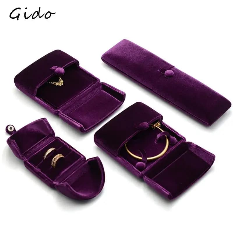Wedding Ring Box Magnetic Closure Luxury Pair Ring Box for Earrings Necklaces Holder Bracelets Bangles