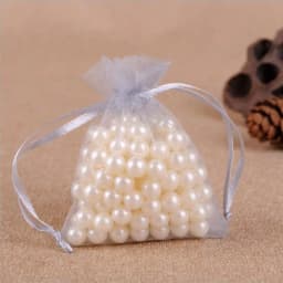 100pcs 5x7, 7x9,9x12,10x15 cm Drawstring Organza Bags Jewelry Packaging Bags Wedding Party Gift Bag Christmas Birthday Gift Bags