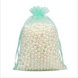 100pcs 5x7, 7x9,9x12,10x15 cm Drawstring Organza Bags Jewelry Packaging Bags Wedding Party Gift Bag Christmas Birthday Gift Bags