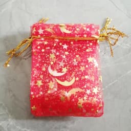500pcs Star Moon Organza Gift Bags Small Bag for Jewelry Pouch Mini Sachet Drawstring Storage Bag Jewelry Packaging Display Bags