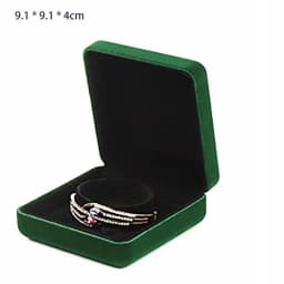New High-grade Velvet Jewelry Organizer Box Ring Box Earrings Bracelet Necklace Storage Iron Gift Jewelry Packaging Case Joyero
