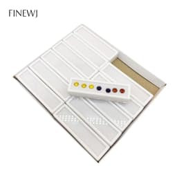 Top Glass Gemstone Display Storage Put Box Wholesale 12pcs Jewelry Diamond Pendant Necklace Exhibition Case Gem Coins Holder Jar