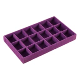 1PC, Flocking Jewelry Box Jewelry Tray, Color: Violet