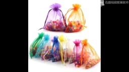 100pcs/lot 5*7cm organza bag Christmas wedding gift bag jewelry packing Display jewelry bag&pouch favor bags 23 colors optional