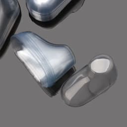 10Pcs Clear Plastic Baby Feet Display Baby Booties Shoes Socks Showcase Feet Display Half Boots Shoes Transparent PVC