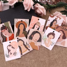 25pcs 6x8cm Earrings Display Card Necklace Holder For DIY Jewelry Ear Studs Necklace Chain Packaging Organizer Display Supply