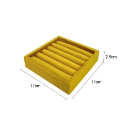 11*11Cm Velvet Ring Tray Jewelry Display Storage Earrings Rings Packaging Case High Quality Velvet Organizer