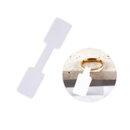 100/200pc Square Price Tag for Jewelry Stand 8 Color Display Card Earring Necklace Bracelet Blank Self Adhesive Label Packaging