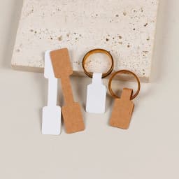 100/200pc Square Price Tag for Jewelry Stand 8 Color Display Card Earring Necklace Bracelet Blank Self Adhesive Label Packaging