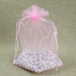 Hot 50pcs Jewelry Bags 17x23 20x30 25x35 30x40cm Wedding Christmas Gift Organza Bag Jewelry Packaging Display & Jewelry Pouches