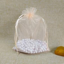 Hot 50pcs Jewelry Bags 17x23 20x30 25x35 30x40cm Wedding Christmas Gift Organza Bag Jewelry Packaging Display & Jewelry Pouches
