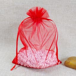 Hot 50pcs Jewelry Bags 17x23 20x30 25x35 30x40cm Wedding Christmas Gift Organza Bag Jewelry Packaging Display & Jewelry Pouches