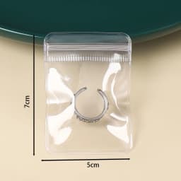 10-50pcs Thicken PVC DIY Jewelry Package Bags Transparent Anti-Oxidation Organizer Display Necklace Storage Self Sealing Pouches