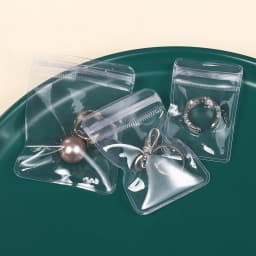 10-50pcs Thicken PVC DIY Jewelry Package Bags Transparent Anti-Oxidation Organizer Display Necklace Storage Self Sealing Pouches