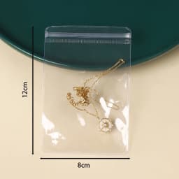 10-50pcs Thicken PVC DIY Jewelry Package Bags Transparent Anti-Oxidation Organizer Display Necklace Storage Self Sealing Pouches