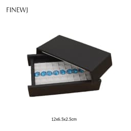 Jewelry Gems Carry Travel Display Box Show Gemstone Organizer Holder Loose Diamond Presenting Stand Tray Gem Stone Storage Case