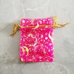 1000pc Star Moon Organza Gift Bags Small Bag for Jewelry Pouch Mini Sachet Drawstring Storage Bag Jewelry Packaging Display Bags