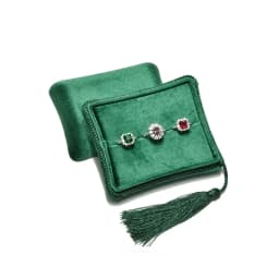Velvet Tassel Jewelry Ring Earrings Portable Necklace Box Velvet Display Box Jewelry Storage Packaging