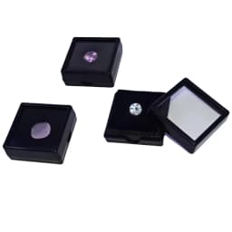 Plastic Square 3*3 Loose Diamond Box Diamond Jewelry Display Case Plastic White Black