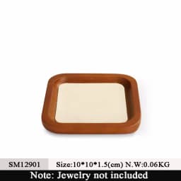 Oirlv Solid Wood Jewelry Tray for Necklace Bracelet Watch and Ring Storage Jewelry Display Case; Perfect for the Entryway Gift