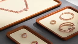 Oirlv Solid Wood Jewelry Tray for Necklace Bracelet Watch and Ring Storage Jewelry Display Case; Perfect for the Entryway Gift