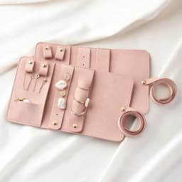 Mini Portable Travel Jewelry Storage Box Multifunctional Fashion Earrings Rings Earrings Necklaces Watches Rolled Up Storage Bag