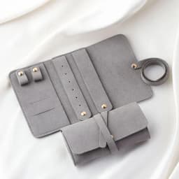 Mini Portable Travel Jewelry Storage Box Multifunctional Fashion Earrings Rings Earrings Necklaces Watches Rolled Up Storage Bag