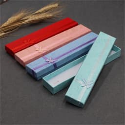 Paper Necklace Jewelry Box High-grade Gift Packaging Box Long Chain Bracelet Storage Box Jewelry Organizer Case Wholesale Joyero