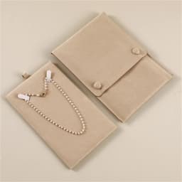 1Pcs Velvet Jewelry Organizer Pouch with Card Bracelet Pearl Necklace Storage High-end Wedding Gifts Bag Fashion Jewelry Bag