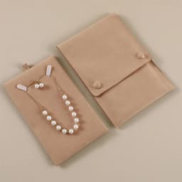 1Pcs Velvet Jewelry Organizer Pouch with Card Bracelet Pearl Necklace Storage High-end Wedding Gifts Bag Fashion Jewelry Bag