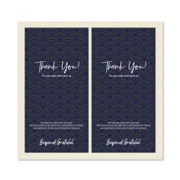 50PCS 5x10cm Thank You Stickers For Business Label Gifts Box Package Handmade Merchandise Decoration Greeting Paster Wholesale