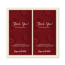 50PCS 5x10cm Thank You Stickers For Business Label Gifts Box Package Handmade Merchandise Decoration Greeting Paster Wholesale